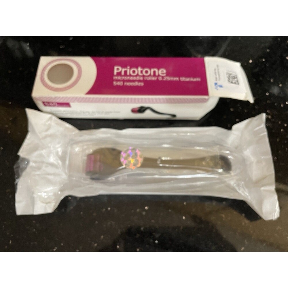Priotone Microneedle Roller 0.25mm Titanium 540 Needles New Sealed